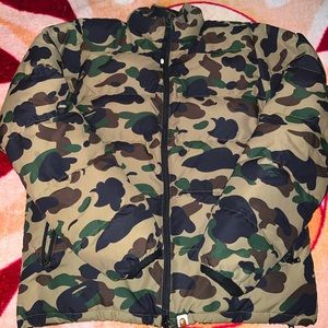 Bape Down Camo Coat Jacket